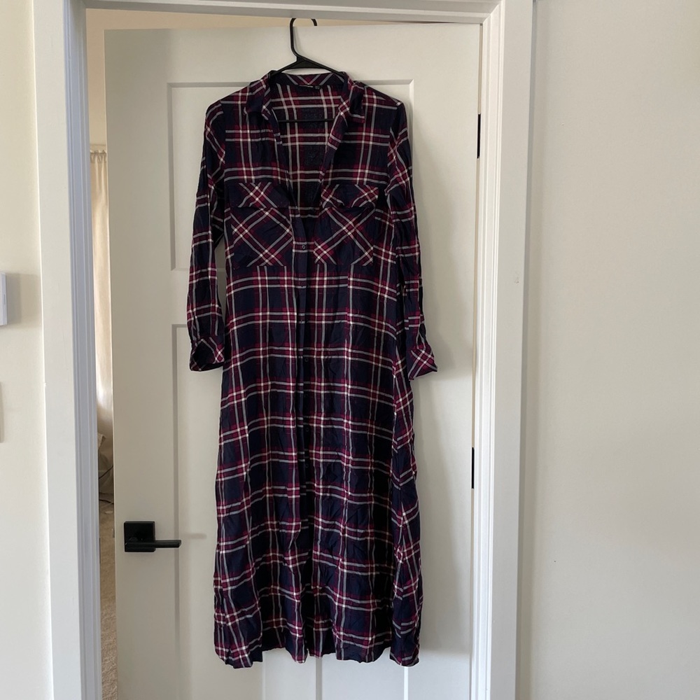 Long shirt dress, long sleeve